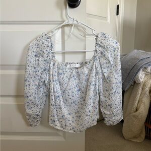 ASTR The Label — Kemp Puff Sleeve Crop Top